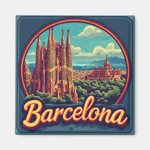 Imã 🧲 Memória de Férias em Barcelona Espanha 🌴