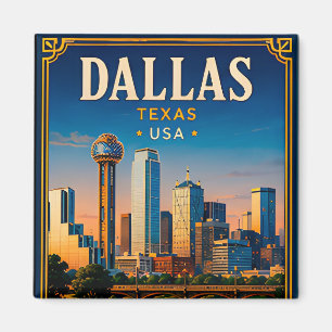 Imã ⭐ Memória de Férias em Dallas Texas