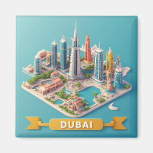Imã 🧲 Memória de Férias em Dubai dos Emirados Árabes