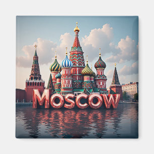 Imã 🧲 Memória de Férias em Moscou Rússia 🇷🇺