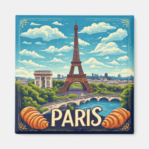 Imã 🧲 Memória de Férias em Paris França Para Viajante