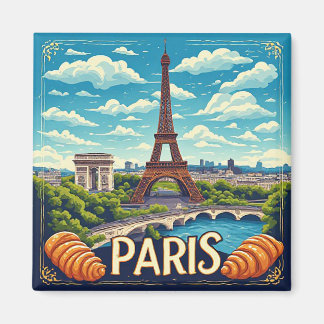Imã 🧲 Memória de Férias em Paris França Para Viajante