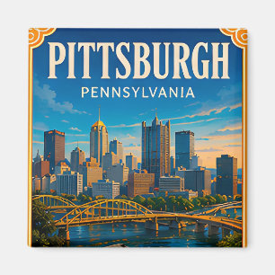 Imã 🌉 Memória de Férias em Pittsburgh Pennsylvania 🌉