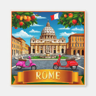 Imã 🗺️ Memória de Férias em Roma Itália Para Viajante