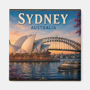 Imã 🌉 Memória de Férias em Sydney Harbour para Viajan