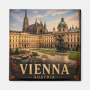 Imã 🎼 Memória de Férias em Viena Áustria para Viajant