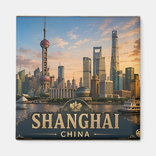 Imã 🏙️ Memória de Férias em Xangai China Para Viajant