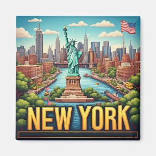 Imã 🧲 Memória de Férias na Times Square Nova York ✨