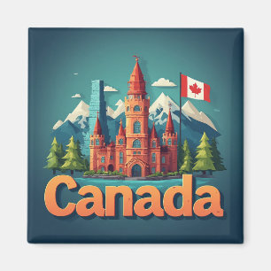Imã 🧲 Memória de Férias no Canadá Para Amantes de Via