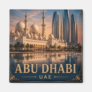 Imã 🧲 Memória de Férias no Horizonte de Abu Dhabi UAE