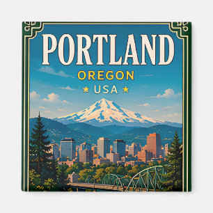 Imã 🌲 Memória de Portland Oregon de Mountain View 🌲