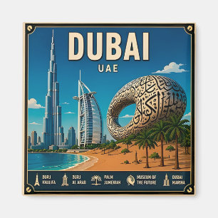 Imã 🧲 Memória de Viagem de Dubai UAE 🏜️