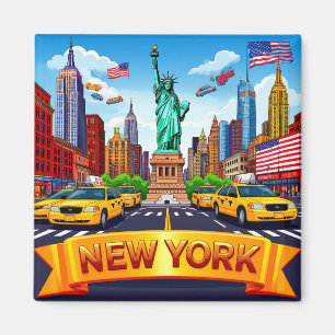 Imã 🧲 Memória de Viagem Nova York NYC 🌎