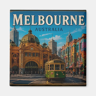 Imã 🧲 Memória de Viagem para Melbourne Austrália para
