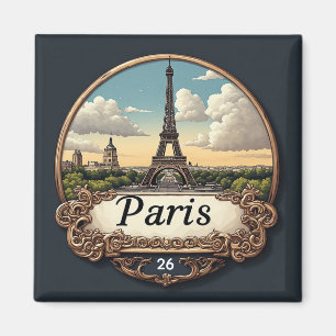 Imã 🧲 Memória de Viagem para Paris França para Coleçã