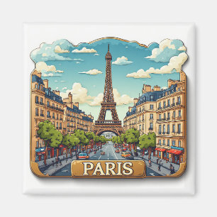 Imã 🧲 Memória de Viagem para Paris França para Férias