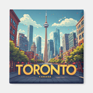 Imã 🍁 Memória de Viagem Toronto Canadá