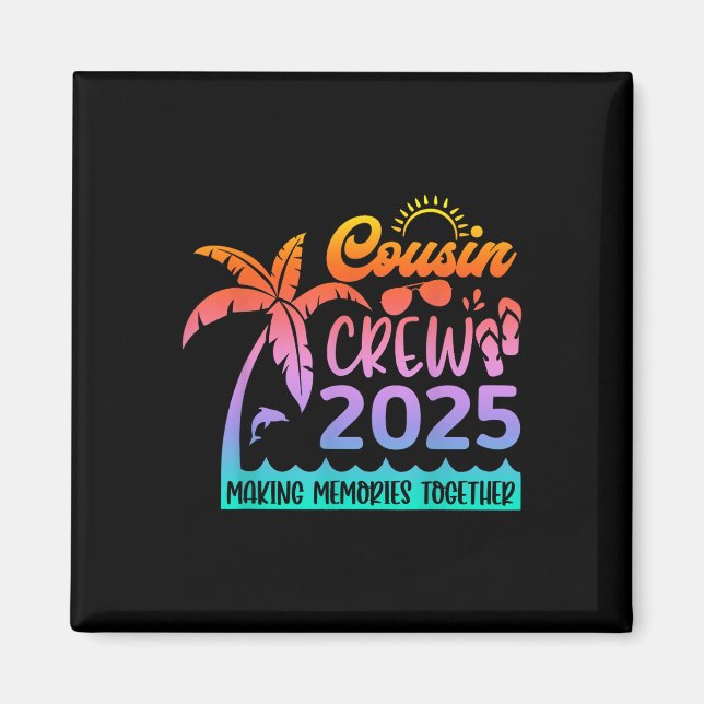 Imã Memória do Fazer do Funny Cousin Crew 2025 Summer  (Frente)