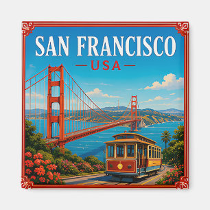 Imã 🌉 Memória do Golden Gate de São Francisco da Visi