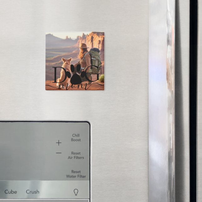 Imã Memória fotográfica da mãe de cão (In Situ (Fridge))