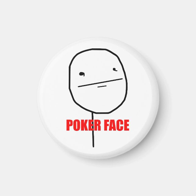 Imã Memória Poker Face (Frente)