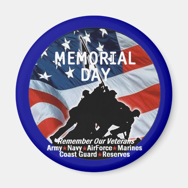 Imã Memorial Day Magnet (Frente)