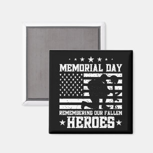 Imã Memorial Day Vintage Design Veterans Day USA Flag