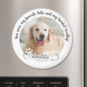 Imã Memorial de Cachorro Favorito Olá Mais Difícil Ade