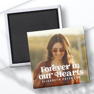 Imã Memorial de Fotografias Personalizadas Simples par