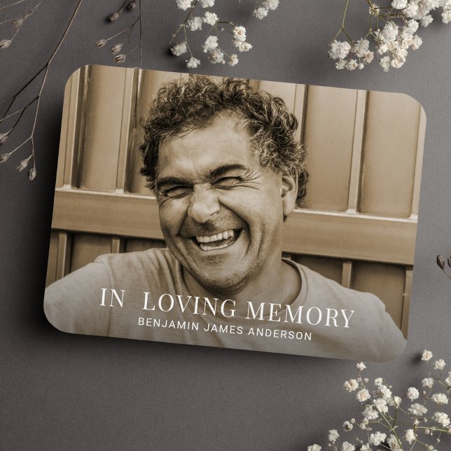 Ímã Memorial de Fotografias Personalizado ou Funeral (Photo Memorial Magnet)