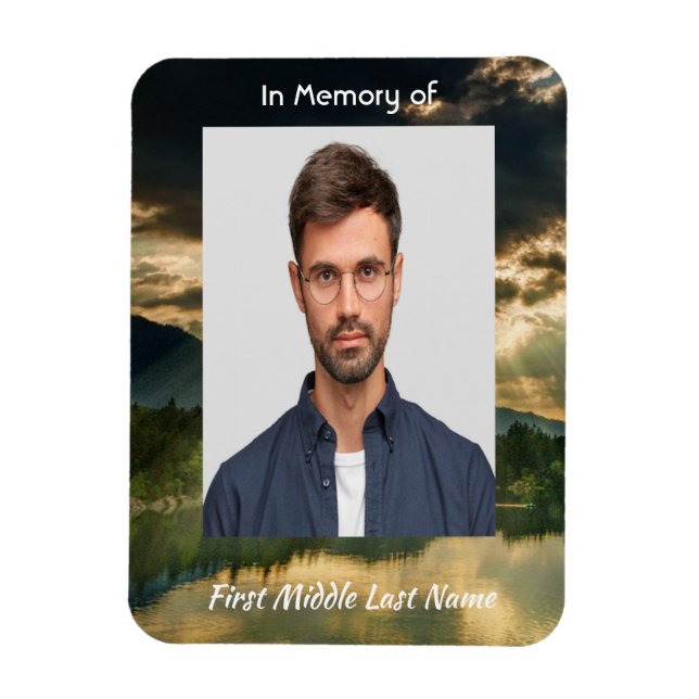 Ímã Memorial Keepsake Beautiful Lake Beach  (Vertical)