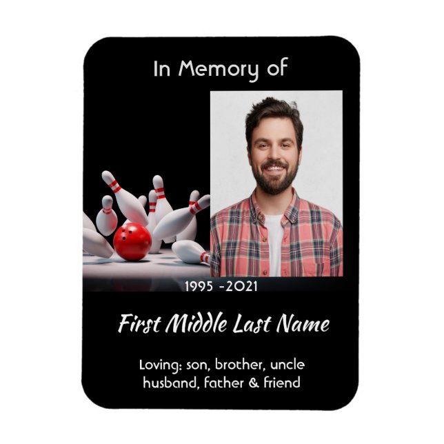 Ímã Memorial Keepsake  Bowling Bowler (Vertical)