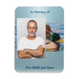 Ímã Memorial Keepsake Mallard Ducks Bird