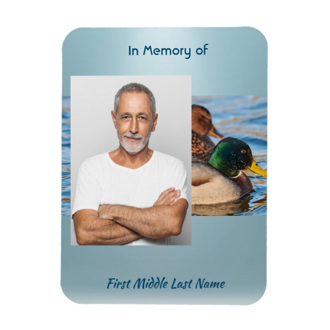 Ímã Memorial Keepsake Mallard Ducks Bird (Vertical)