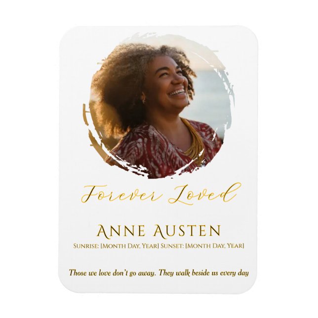 Ímã Memorial – Lembrança Personalizada de Tributo (Vertical)
