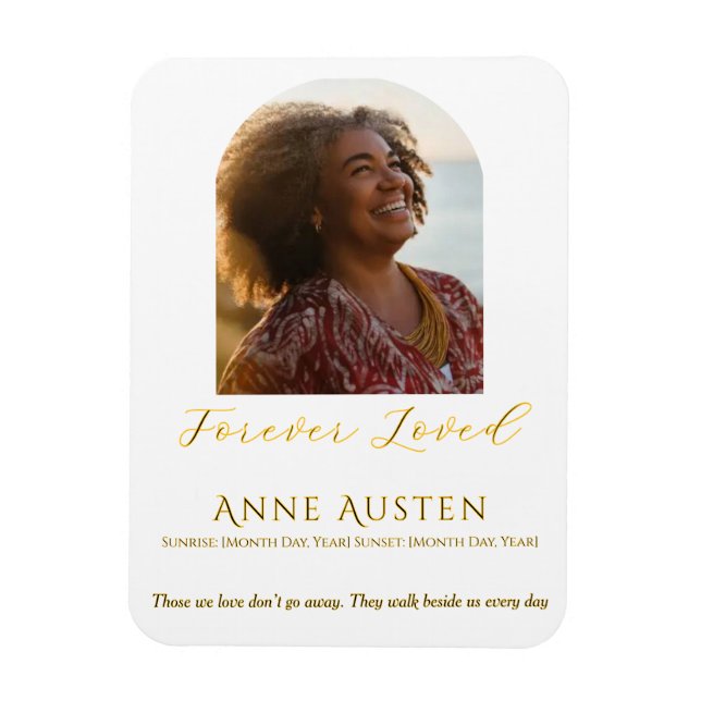 Ímã Memorial Magnet – Personalized Tribute Keepsake (Vertical)