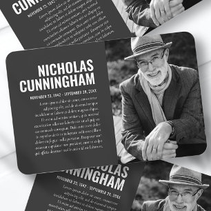 Ímã Memorial Modern Foto Orador Cartão de Peça