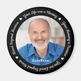 Imã Memorial Modern Personalizar Poema de Recordação d