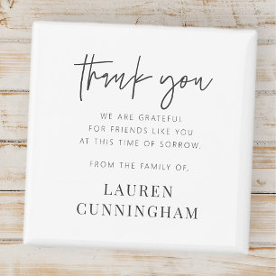 Imã Memorial Moderno Simples Chic Obrigado