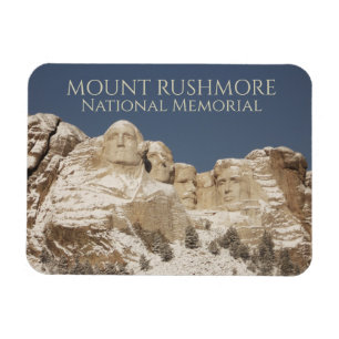 Ímã Memorial Nacional do Monte Rushmore, neve de inver