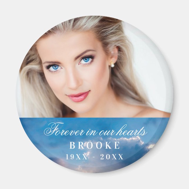 Imã Memorial para sempre em nossos corações foto do cé (Frente)