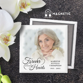 Imã Memorial SEMPRE NO NOSSO CORAÇÃO Foto Preto Branco
