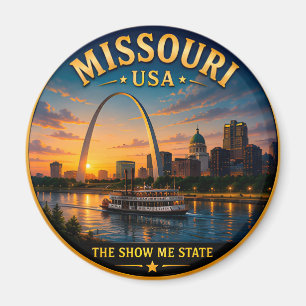 Imã Memórias de Férias no Arco da Porta de Missouri 🟡