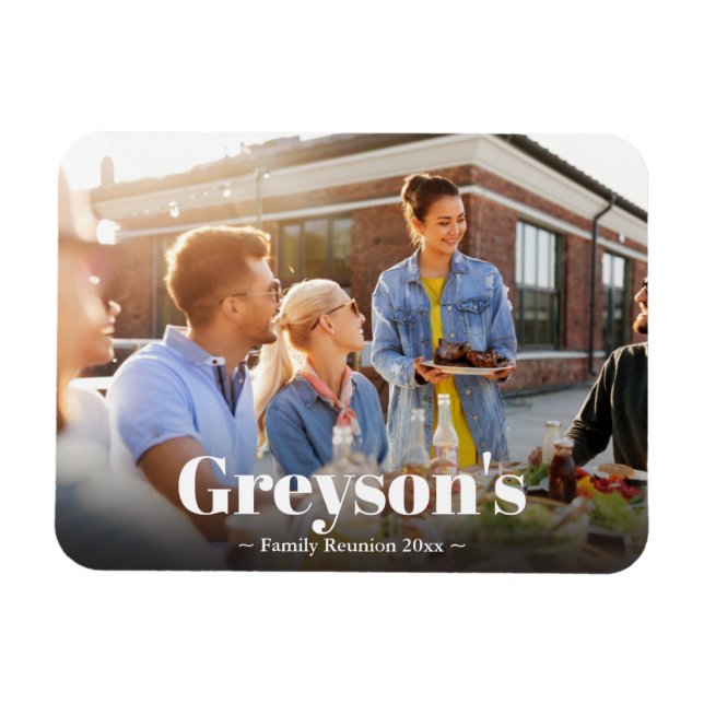 Ímã Memórias de Reunião Familiar Magnets (Horizontal)