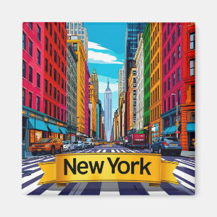 Imã 🧲 Memórias de Viagem de Nova York a partir de Man