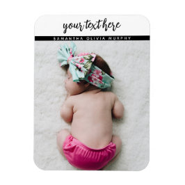 Ímã Memórias personalizadas de amor e nome do bebê fot