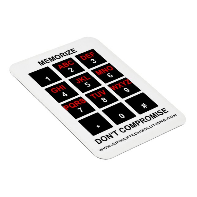 Ímã Memorizar Não Comprometer (Lado Direito)