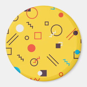 Imã Memphis geométrica urbana legal, única, moderna