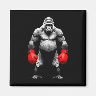 Imã Men Gorilla Fighter Boxer Art Funny Animal Boxin