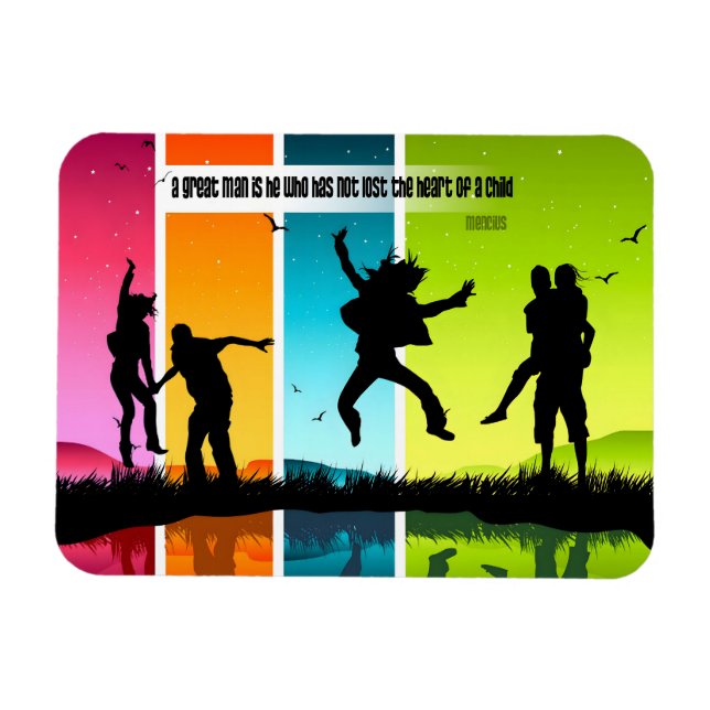 Ímã Mencius Inspirational Cote "Um excelente" Flexível (Horizontal)